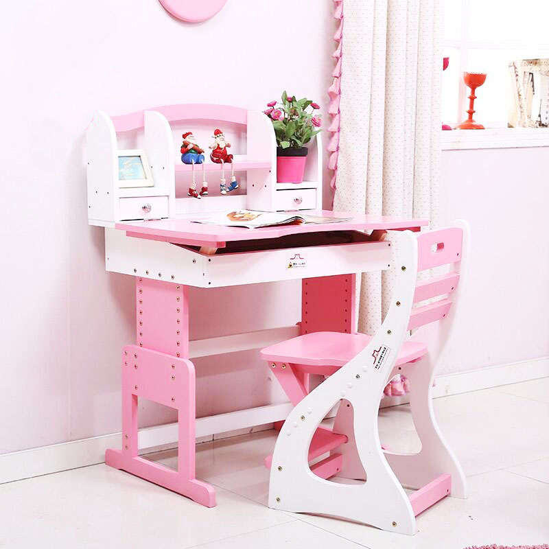 wooden study table and chair for kids