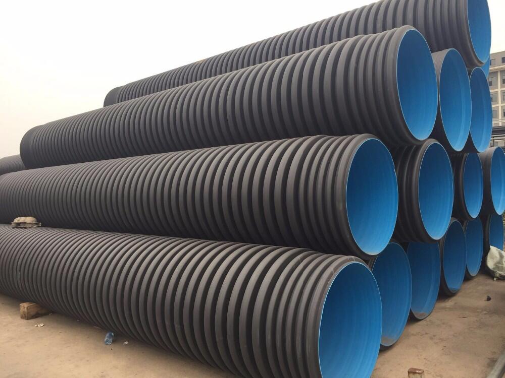 Drainage HDPE Pipe 10KN 900mm with steel belt reinforced
