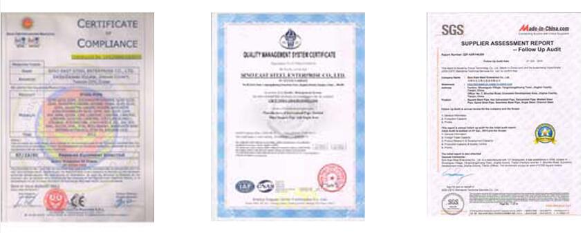 Certificate of Flat Bar