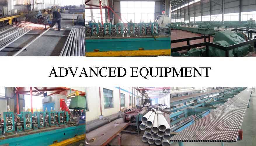 advanced equipment of manufacturer stainless steel pipe for building