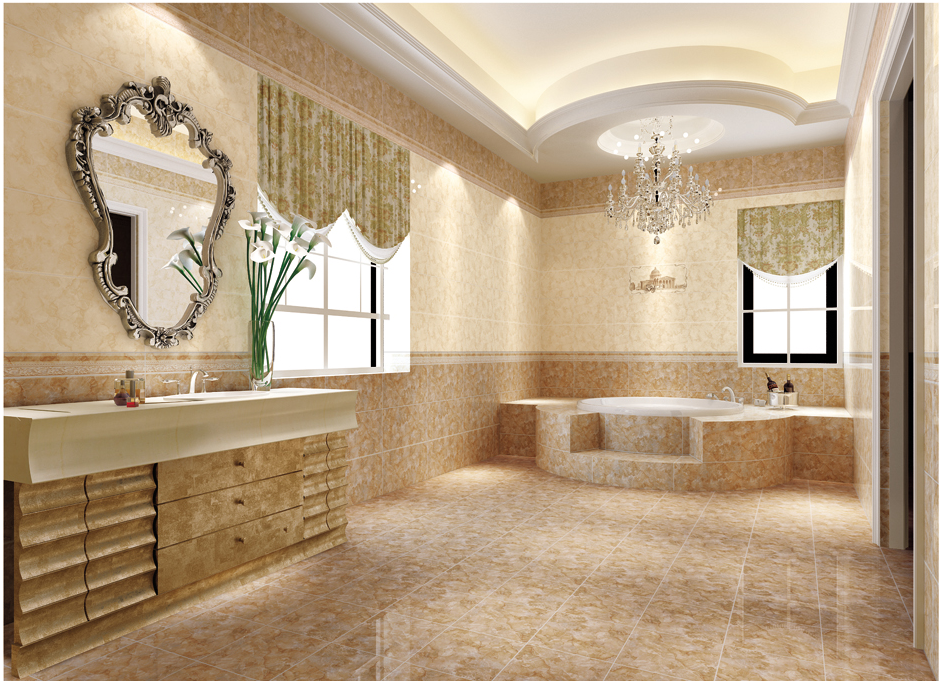 New Design Full Glazed Polished Ceramic Tiles Anti Slip Floor Tile for Kitchen
