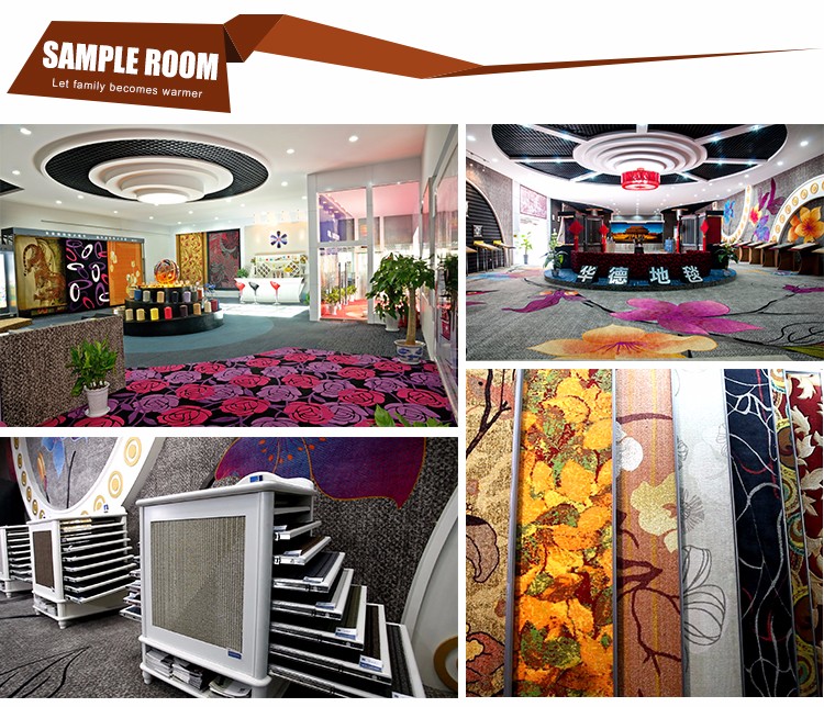 New type customized printed hotel carpet exhibition carpet