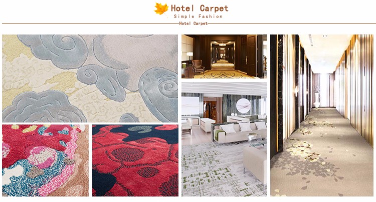 Newest design top quality luxury printed carpet for hotel